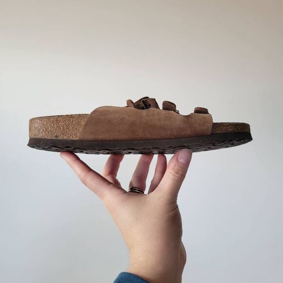 Birkenstock Florida Soft Footbed Sandals – Women’s 38 (7–7.5) Brown - Picture 3 of 9